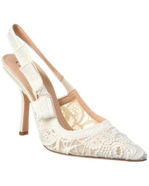 dior white lace|dior ladies heels.